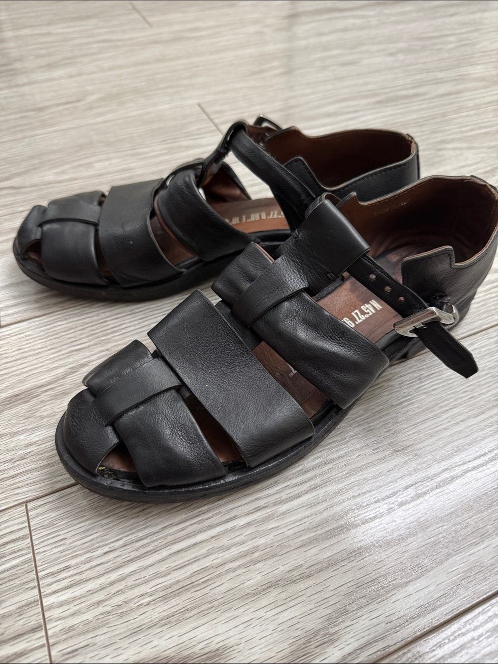 A.S. 98 Leather Sandals - Picture 2 of 9